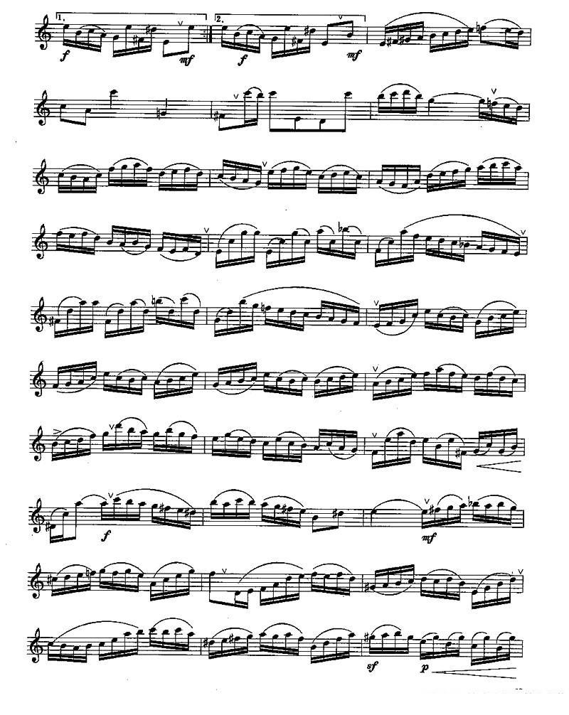 《长笛六级考级曲谱》长笛谱