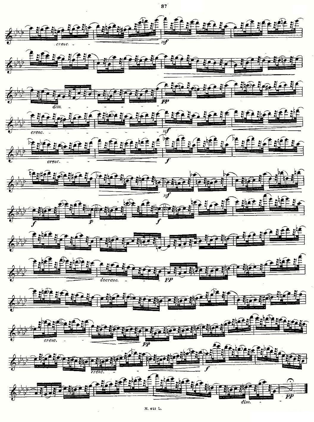 《24首长笛练习曲 Op.15 之16—20》长笛谱（第5页）