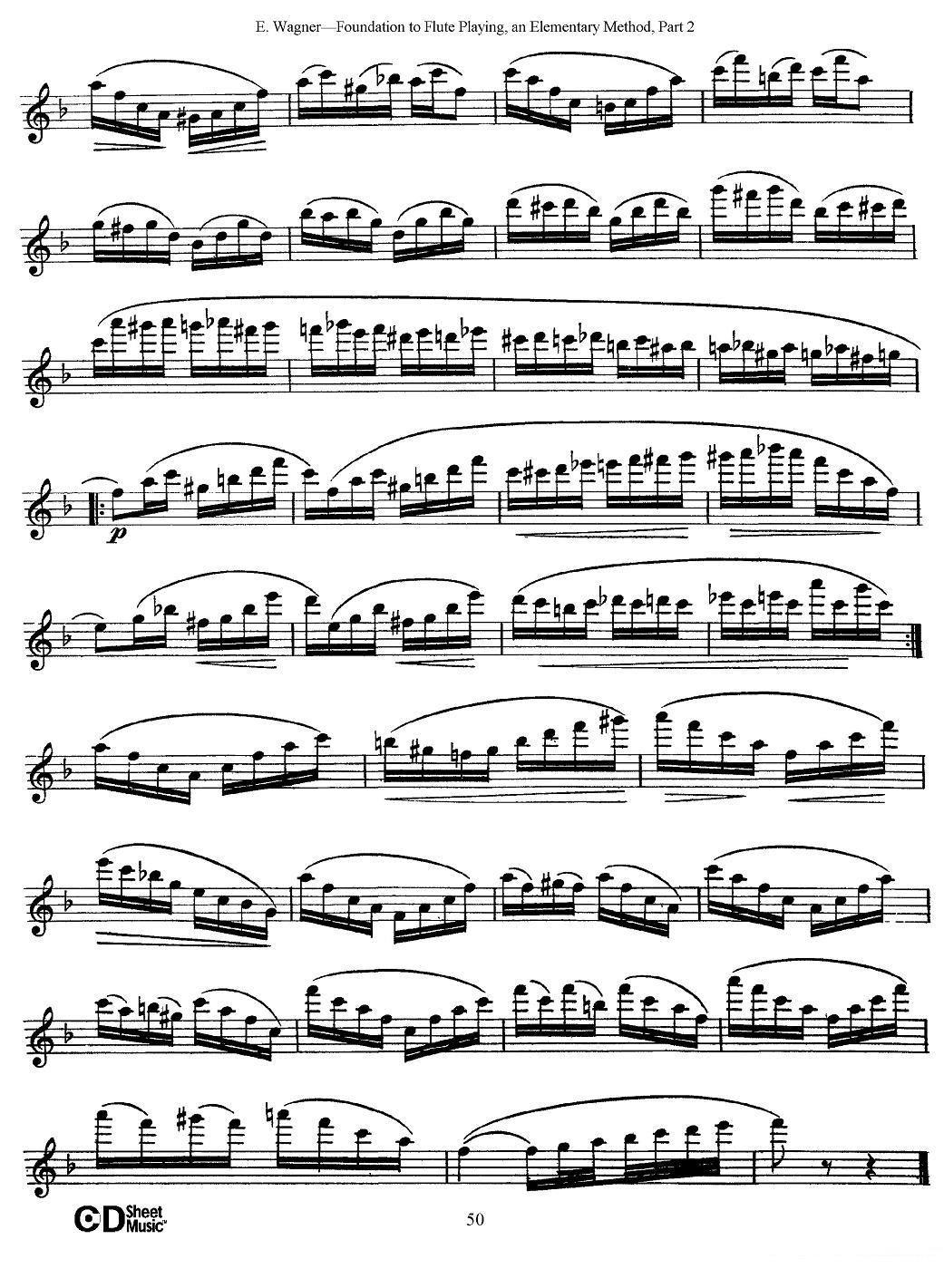 《长笛演奏基础教程练习》长笛谱（第2页）