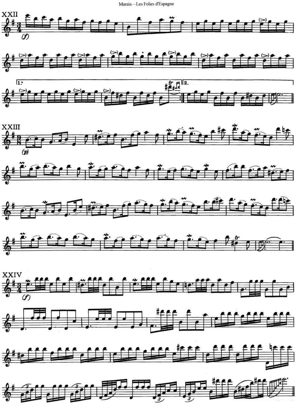 《马瑞斯25首长笛小练习曲》长笛谱