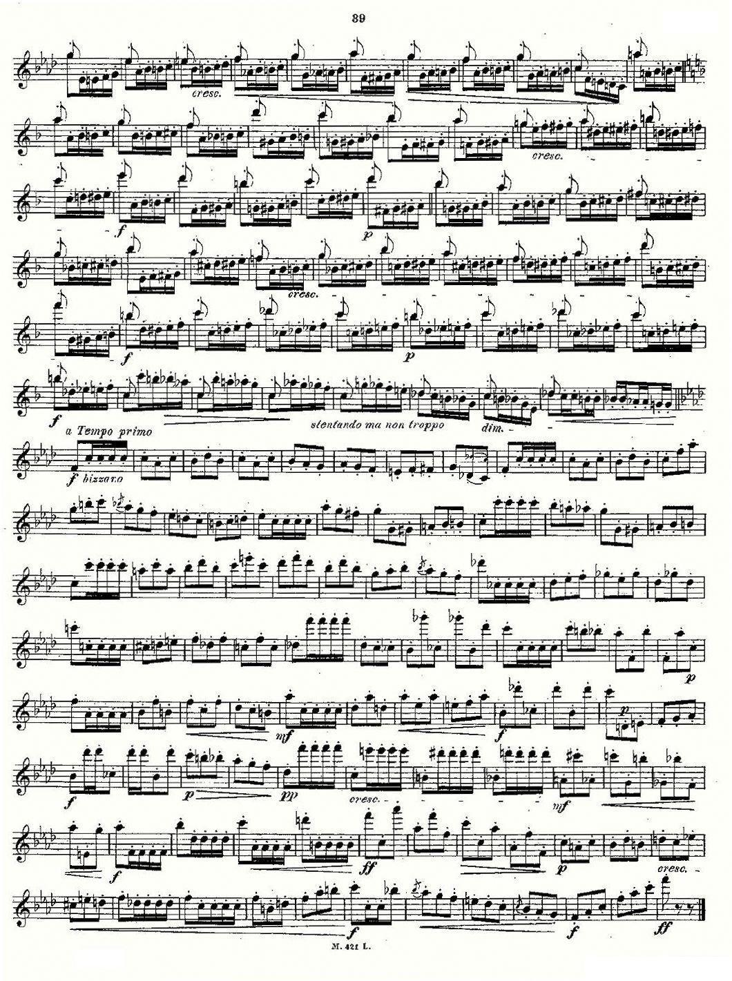 《24首长笛练习曲 Op.15 之16—20》长笛谱（第7页）