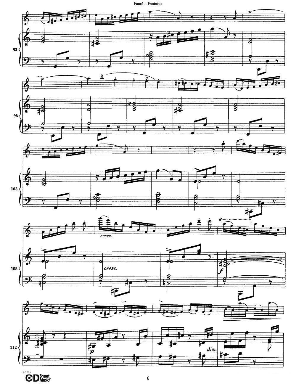 曲谱《Fantaisie Op.79》（第6页）