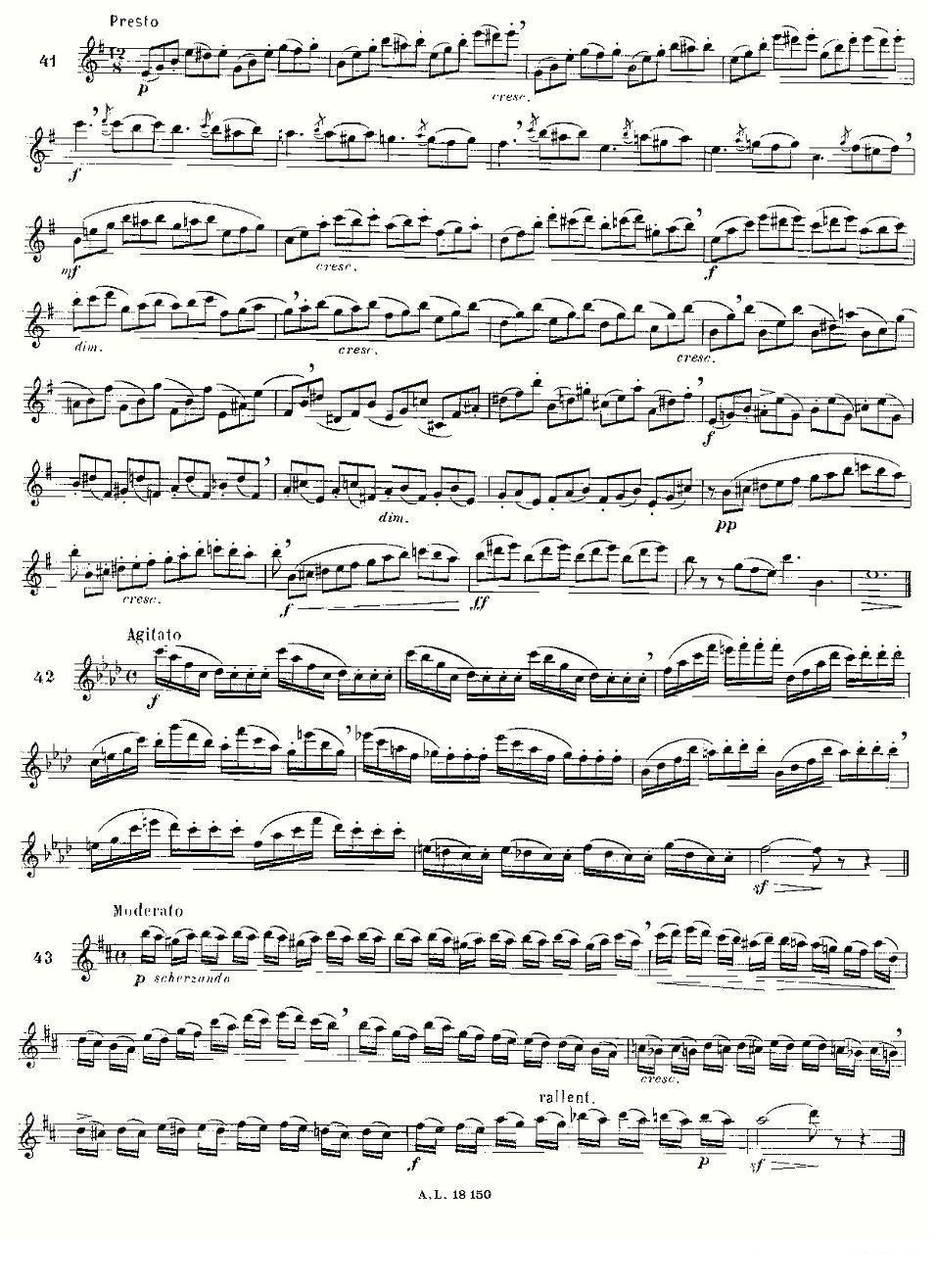 《简易音阶练习100首之37-49》长笛谱（第2页）