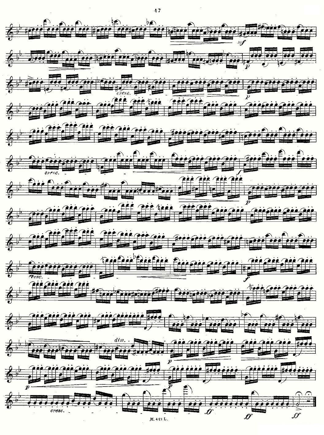 《24首长笛练习曲 Op.15 之21—24》长笛谱（第5页）
