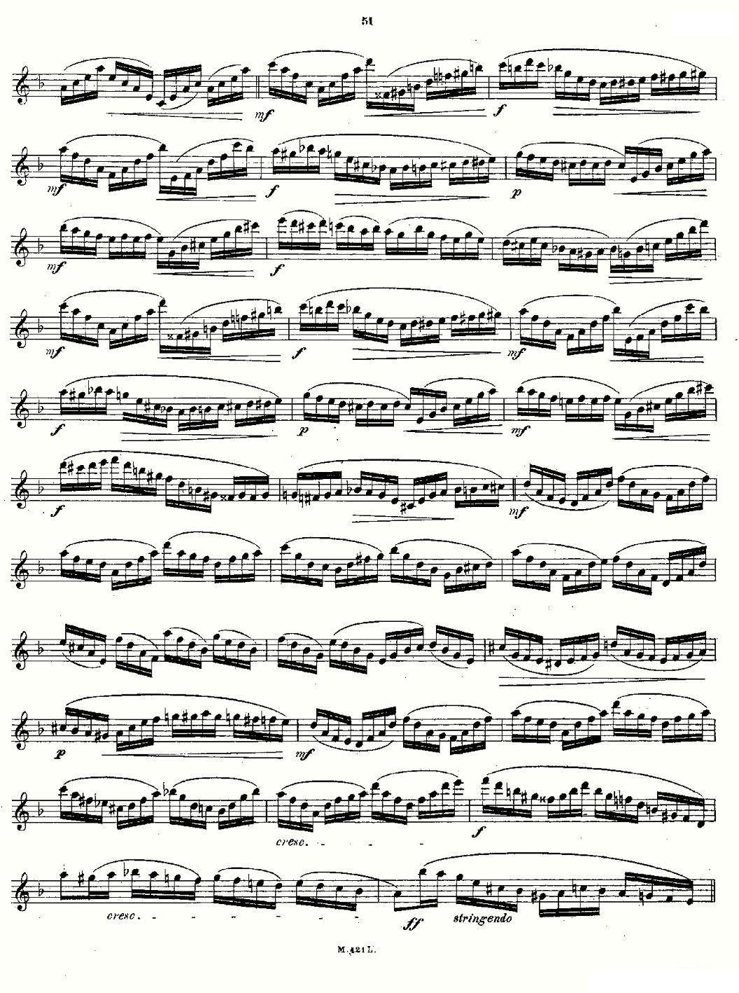 《24首长笛练习曲 Op.15 之21—24》长笛谱（第9页）
