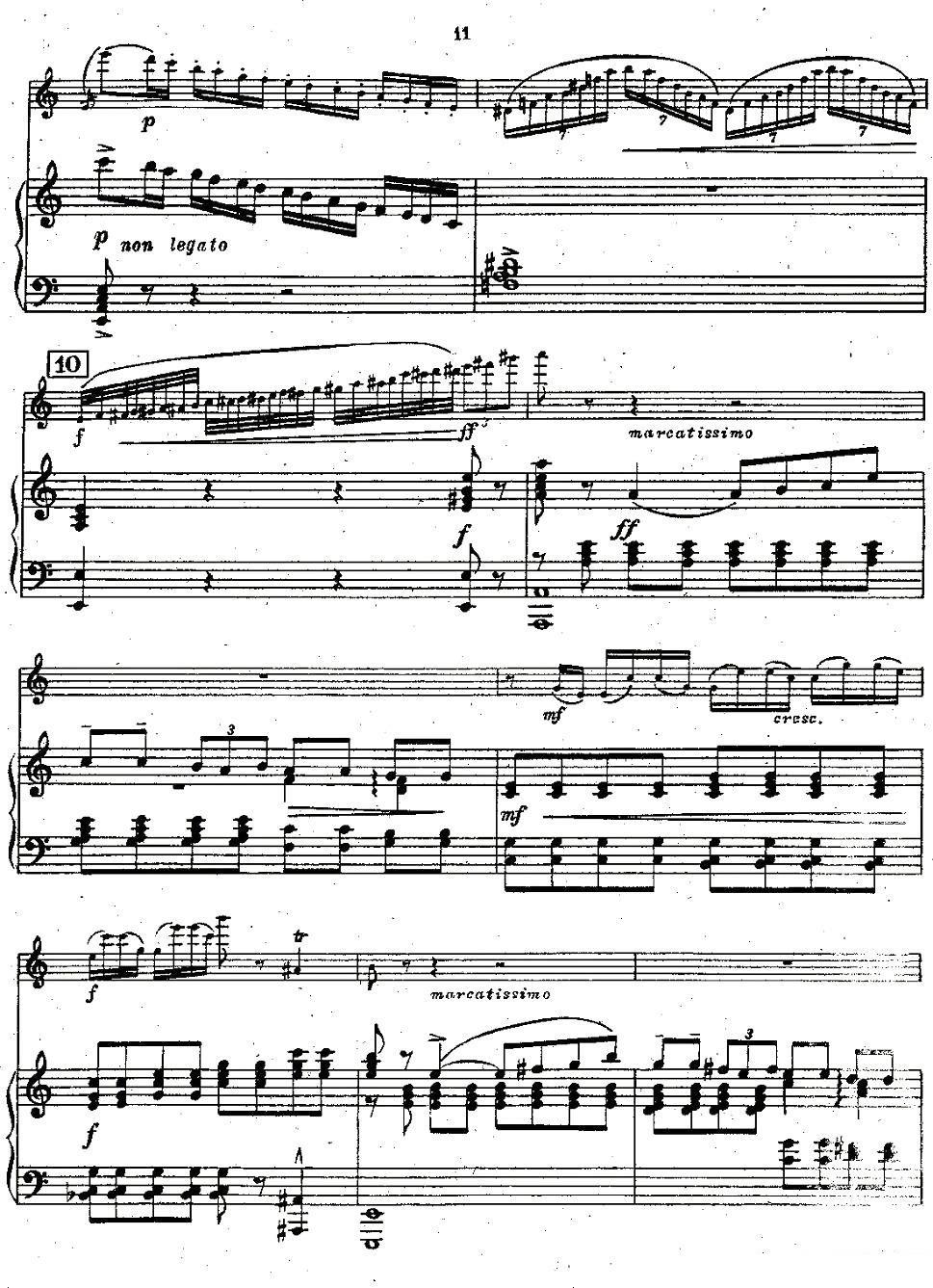 《Chaminade Flute Concertino》长笛谱（第10页）