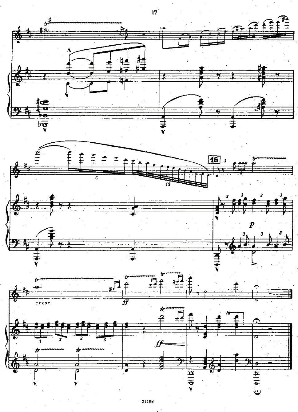 《Chaminade Flute Concertino》长笛谱（第16页）