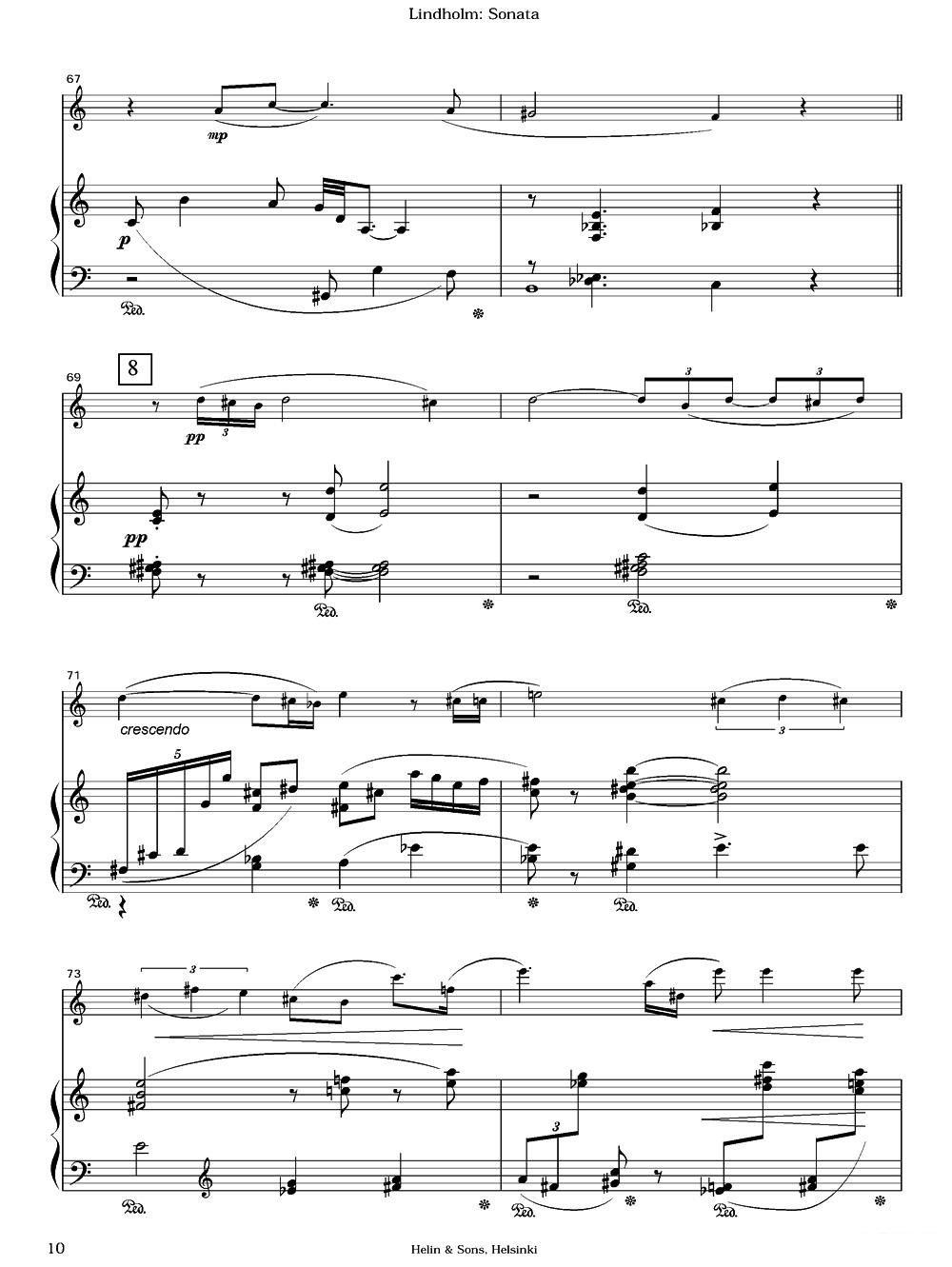 《Sonata》长笛谱（第9页）