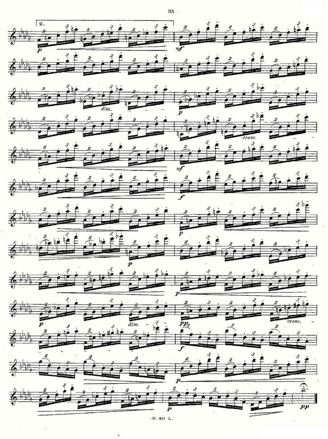 《24首长笛练习曲 Op.15 之16—20》长笛谱（第3页）