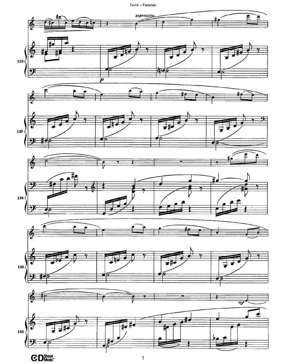 曲谱《Fantaisie Op.79》（第7页）