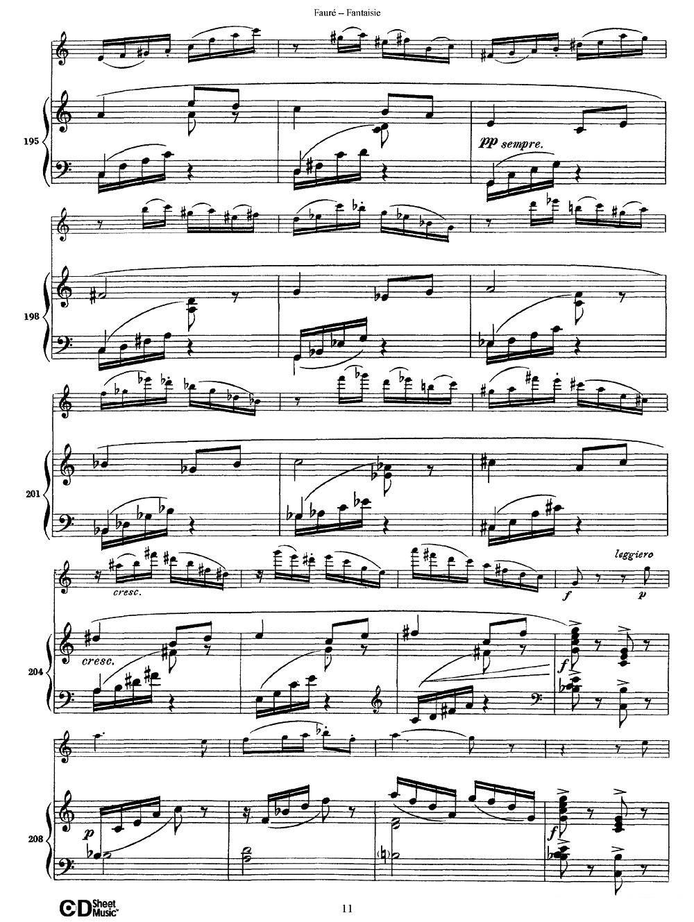 曲谱《Fantaisie Op.79》（第11页）