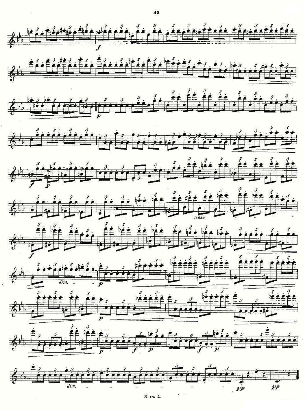 《24首长笛练习曲 Op.15 之16—20》长笛谱（第11页）