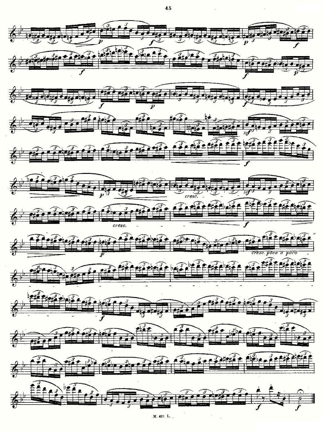 《24首长笛练习曲 Op.15 之21—24》长笛谱（第3页）