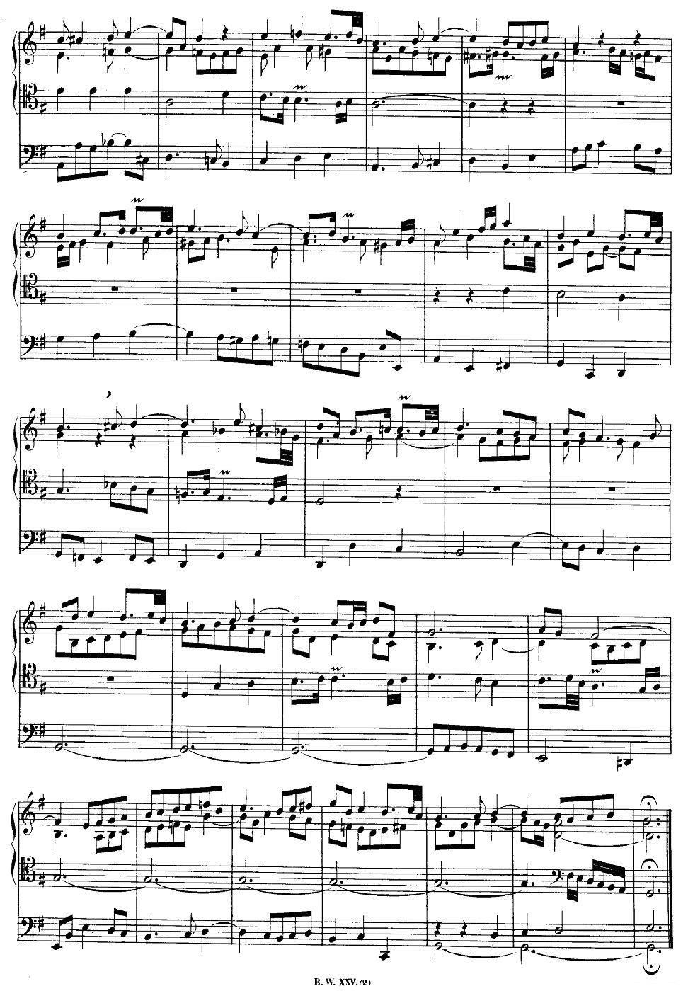 曲谱《巴赫18首赞美诗前奏曲》（第3页）