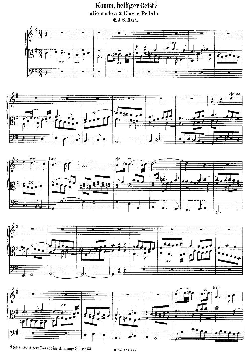 电子琴乐谱琴谱 巴赫18首赞美诗前奏曲（2）（双排键电子琴）