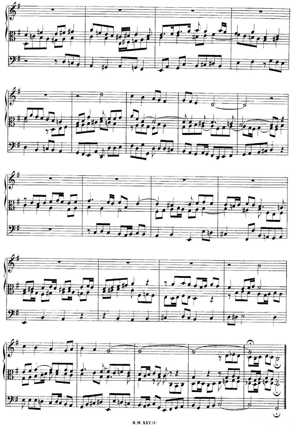 曲谱《巴赫18首赞美诗前奏曲》（第2页）