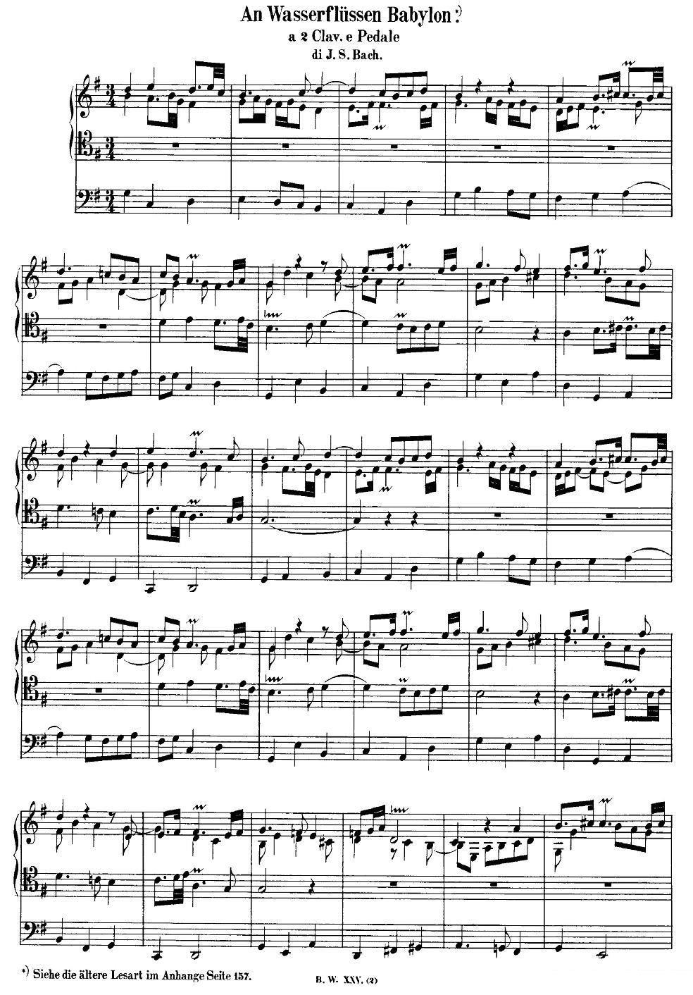 曲谱《巴赫18首赞美诗前奏曲》（第1页）