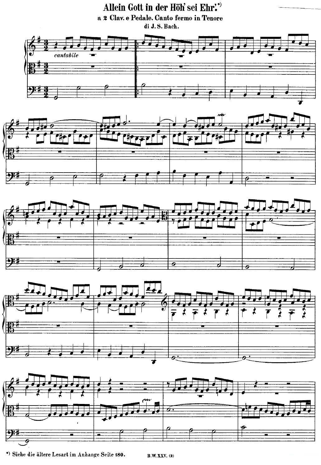 电子琴乐谱琴谱 巴赫18首赞美诗前奏曲（13）（双排键电子琴）