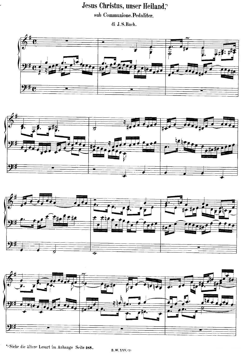 电子琴乐谱琴谱 巴赫18首赞美诗前奏曲（15）（双排键电子琴）