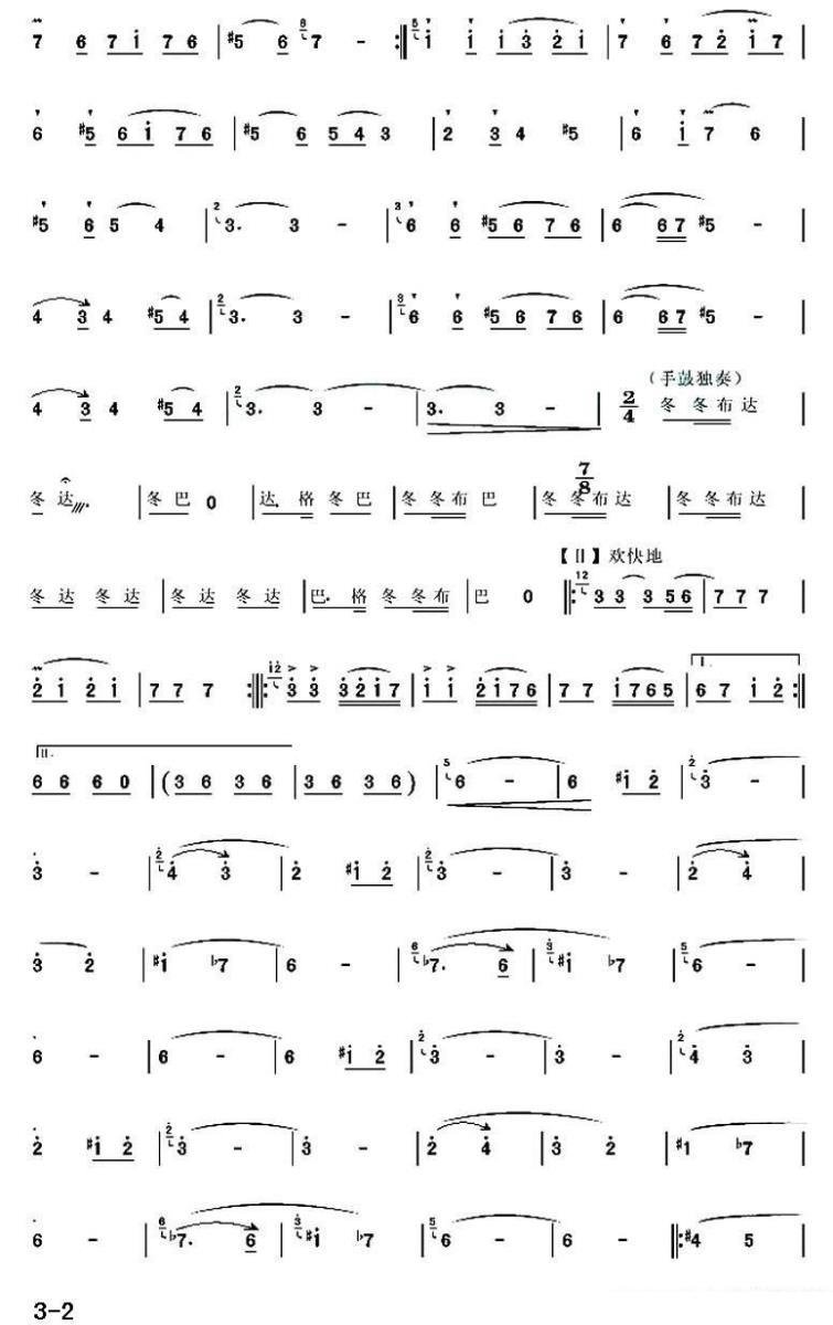 《帕米尔的春天》笛子谱/洞箫谱（第2页）