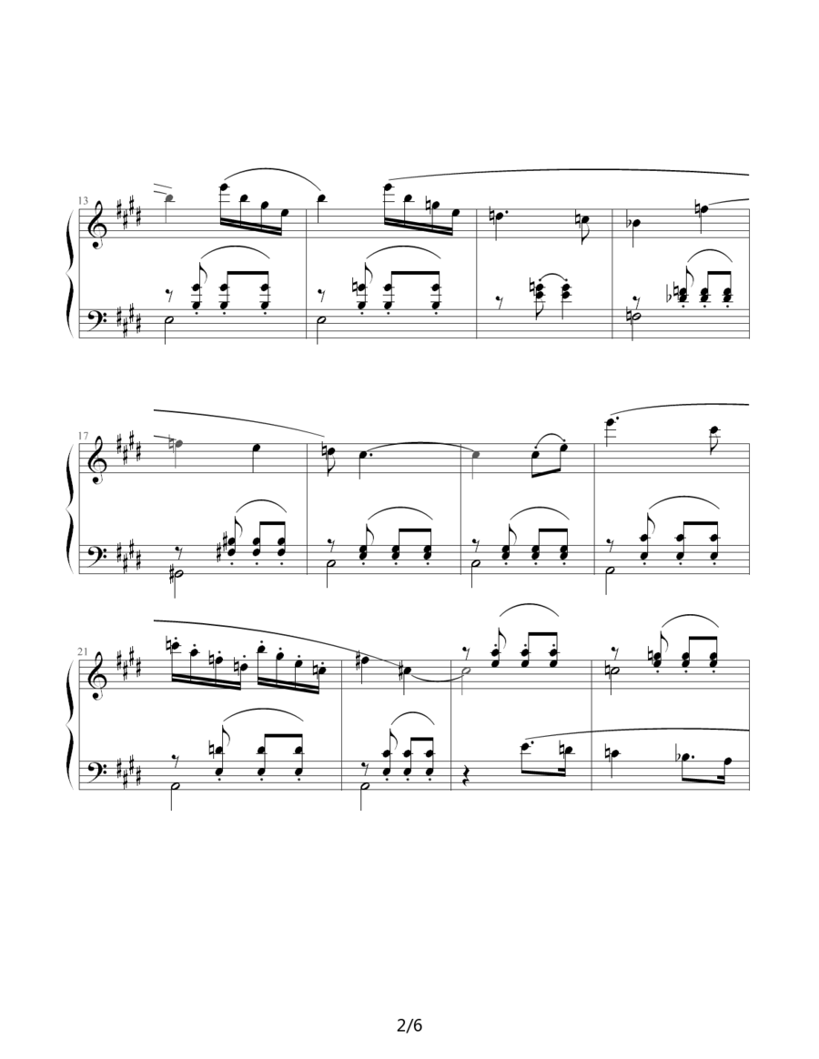 曲谱《肖斯塔科维奇—前奏曲》（第2页）