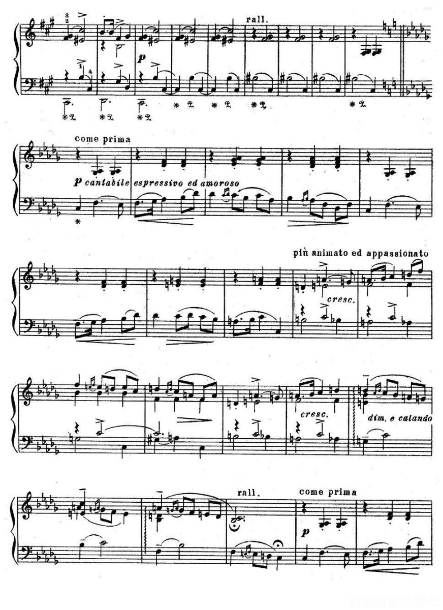 《亚历山大·鲍罗丁—小组曲》钢琴谱（第4页）