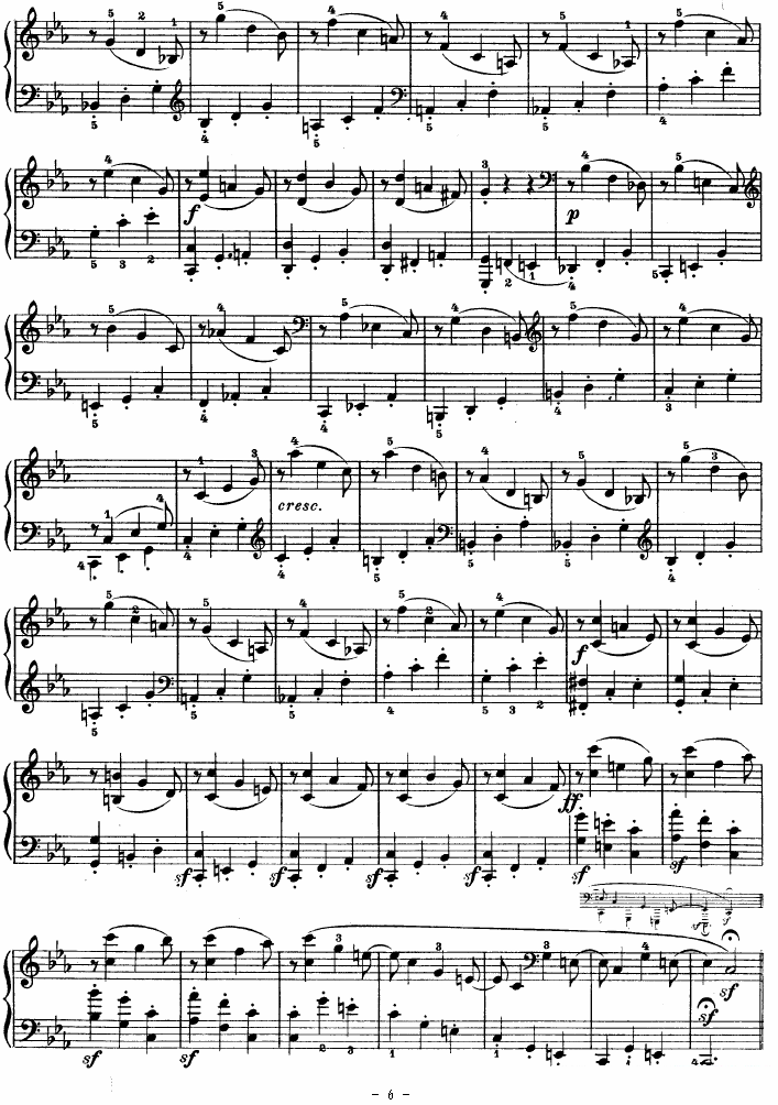 《SONATE》钢琴谱（第6页）