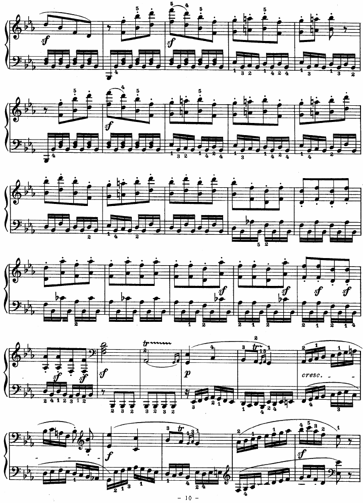 《SONATE》钢琴谱（第10页）