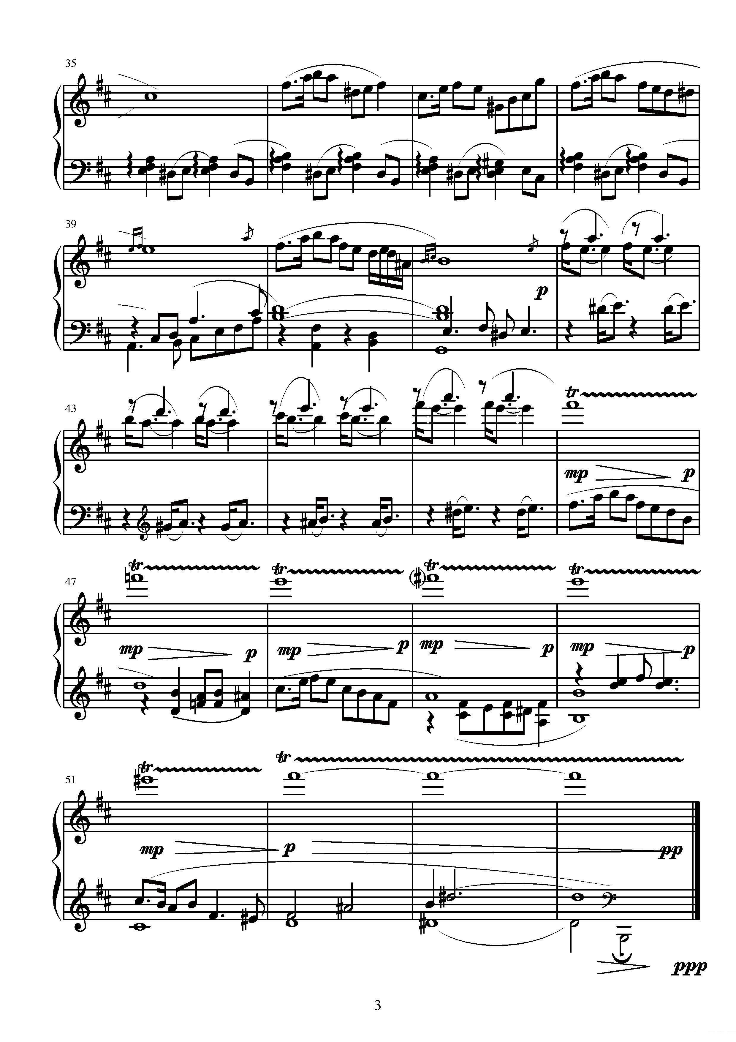 《第四钢琴奏鸣曲》钢琴谱（第3页）