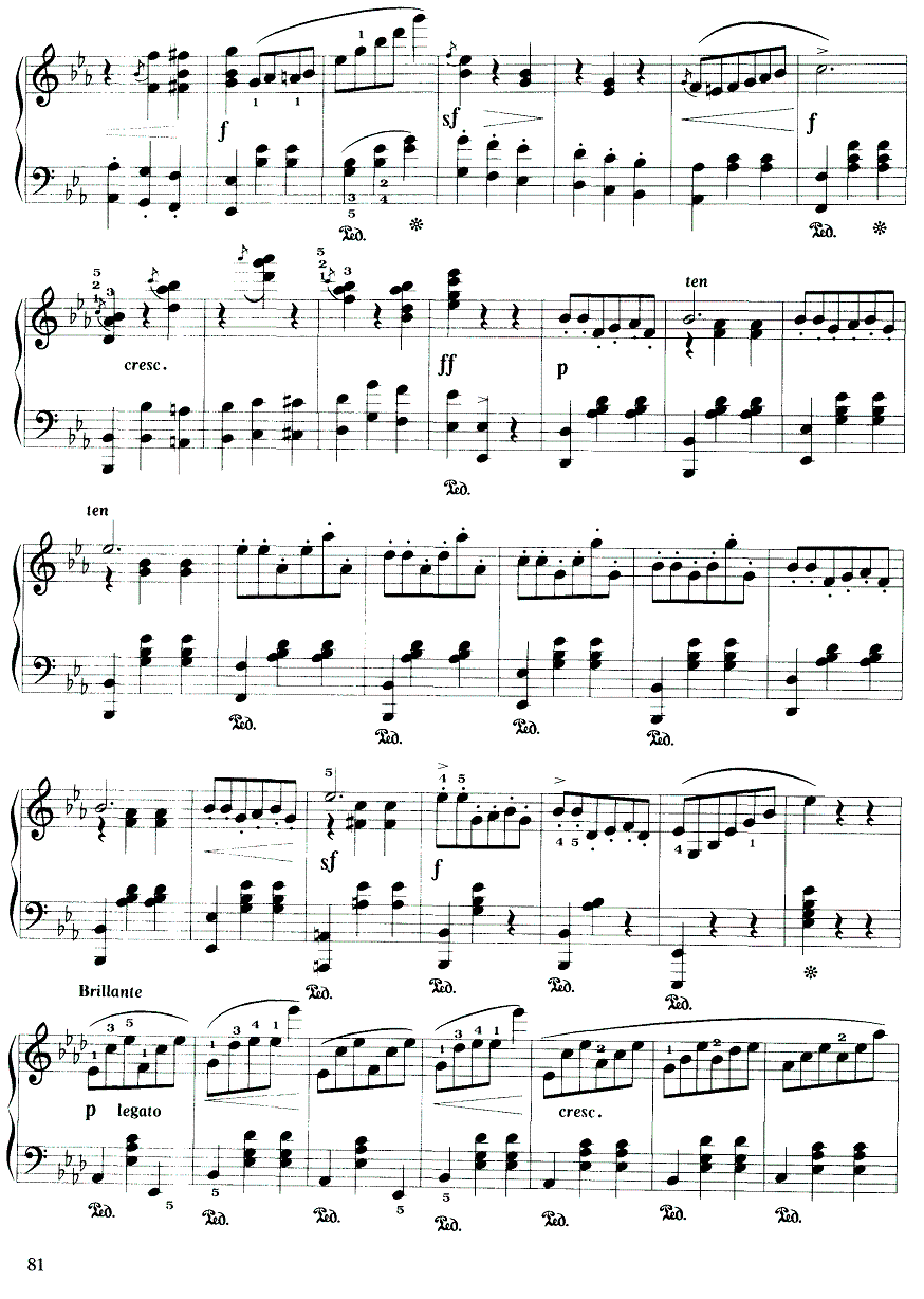 《精灵》钢琴谱（第3页）