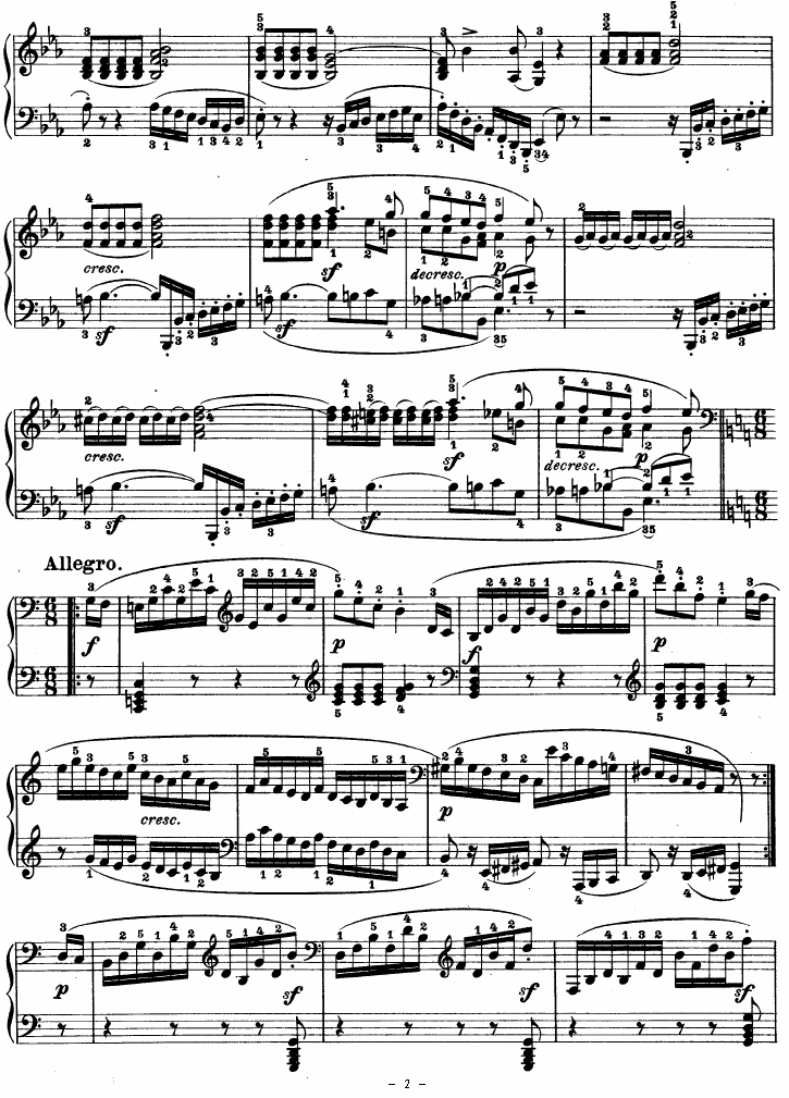 《SONATE》钢琴谱（第2页）