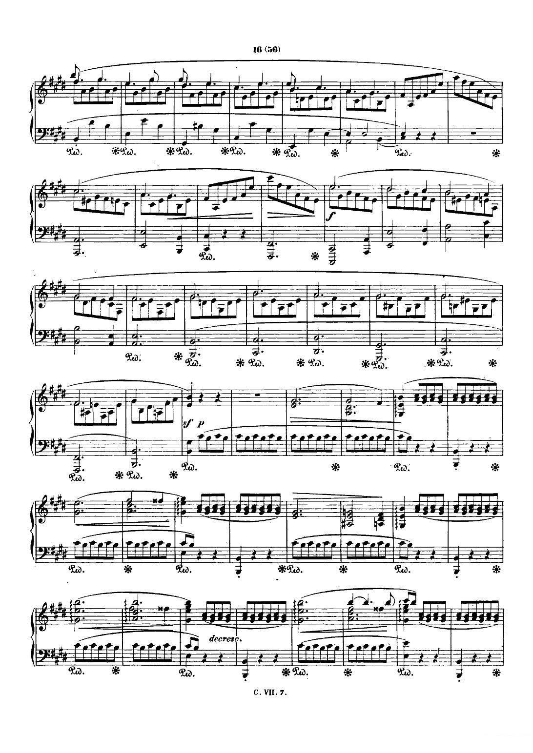钢琴曲谱 钢琴谐谑曲Chopin Scherzo（No.4 E大调，Op.54）