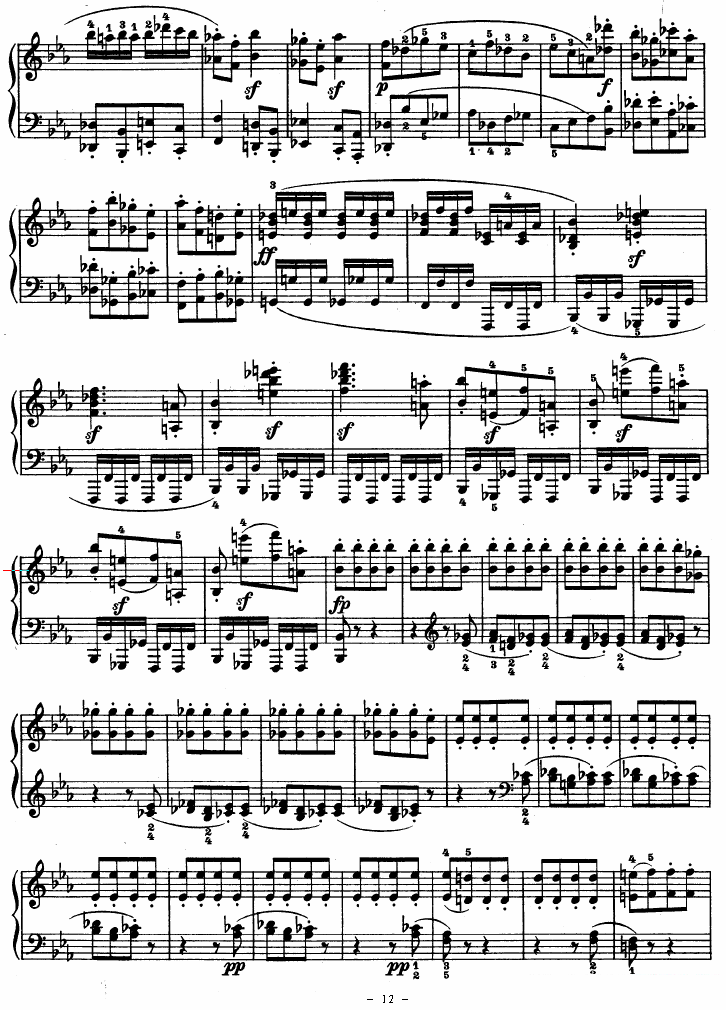 《SONATE》钢琴谱（第12页）