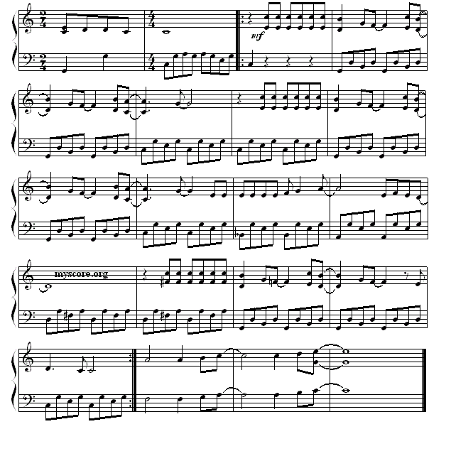 《费尔南多》钢琴谱（第2页）