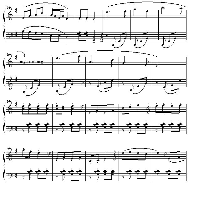 《金蛇狂舞》钢琴谱（第2页）