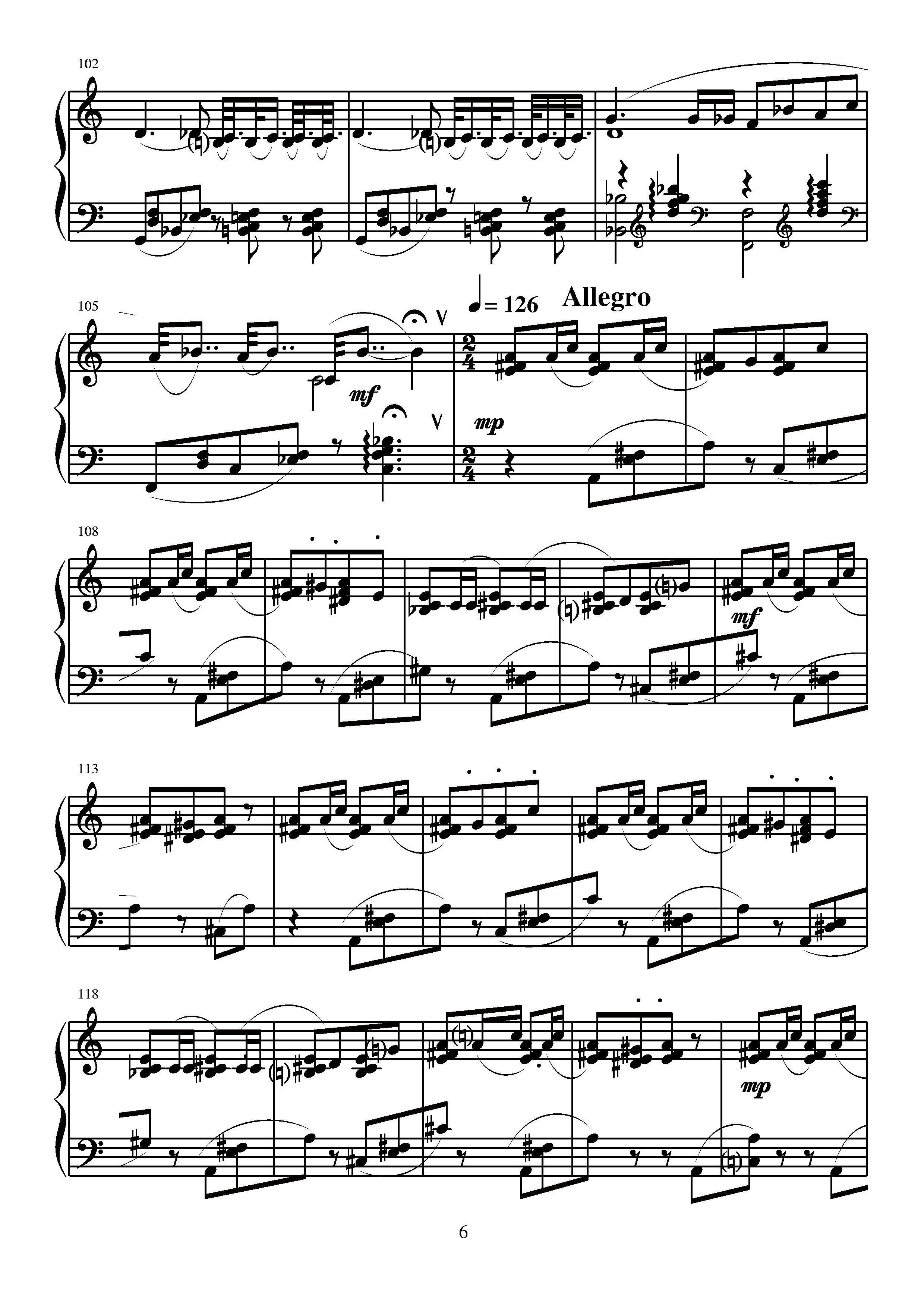 《第四钢琴奏鸣曲》钢琴谱（第9页）