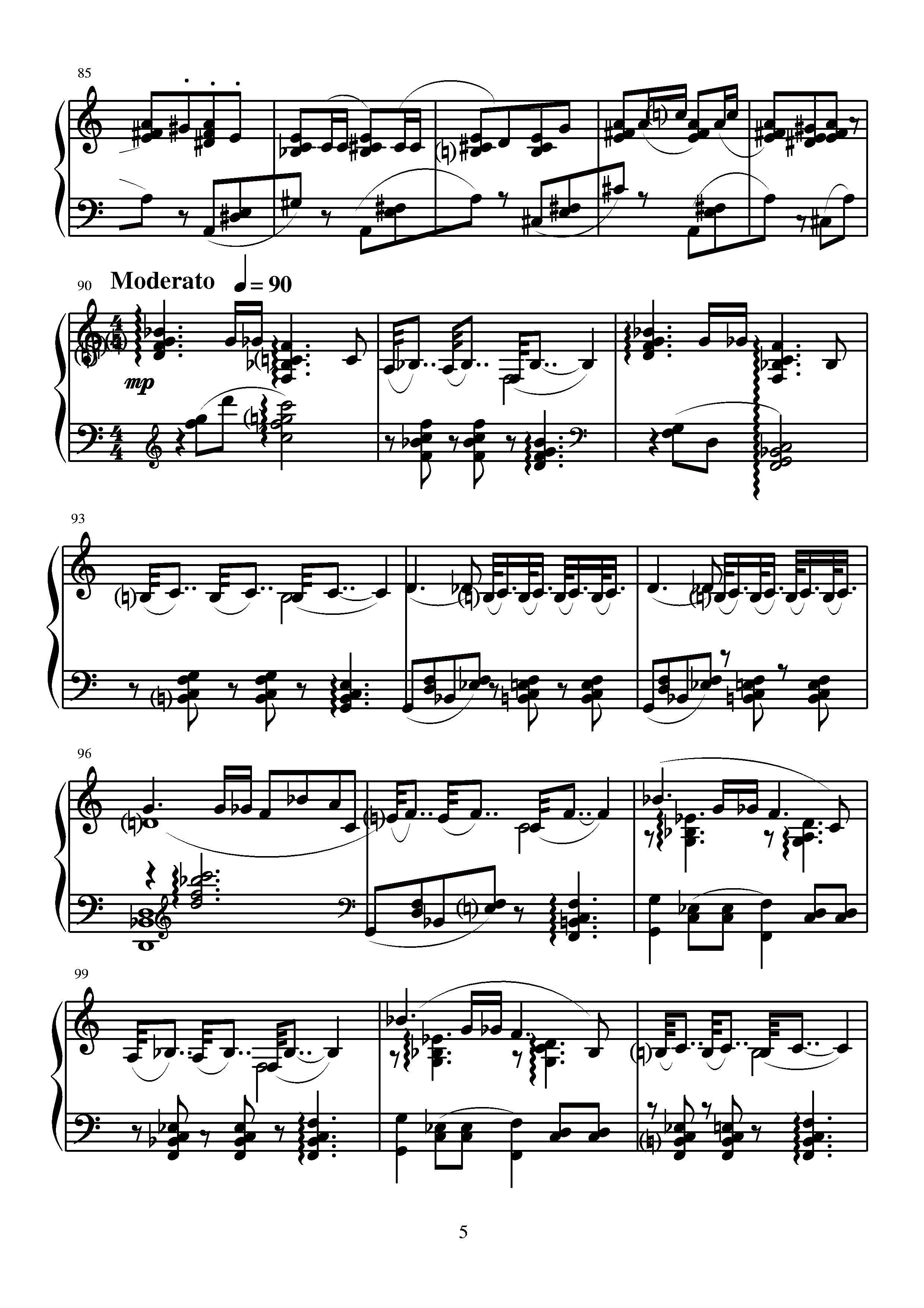 《第四钢琴奏鸣曲》钢琴谱（第8页）