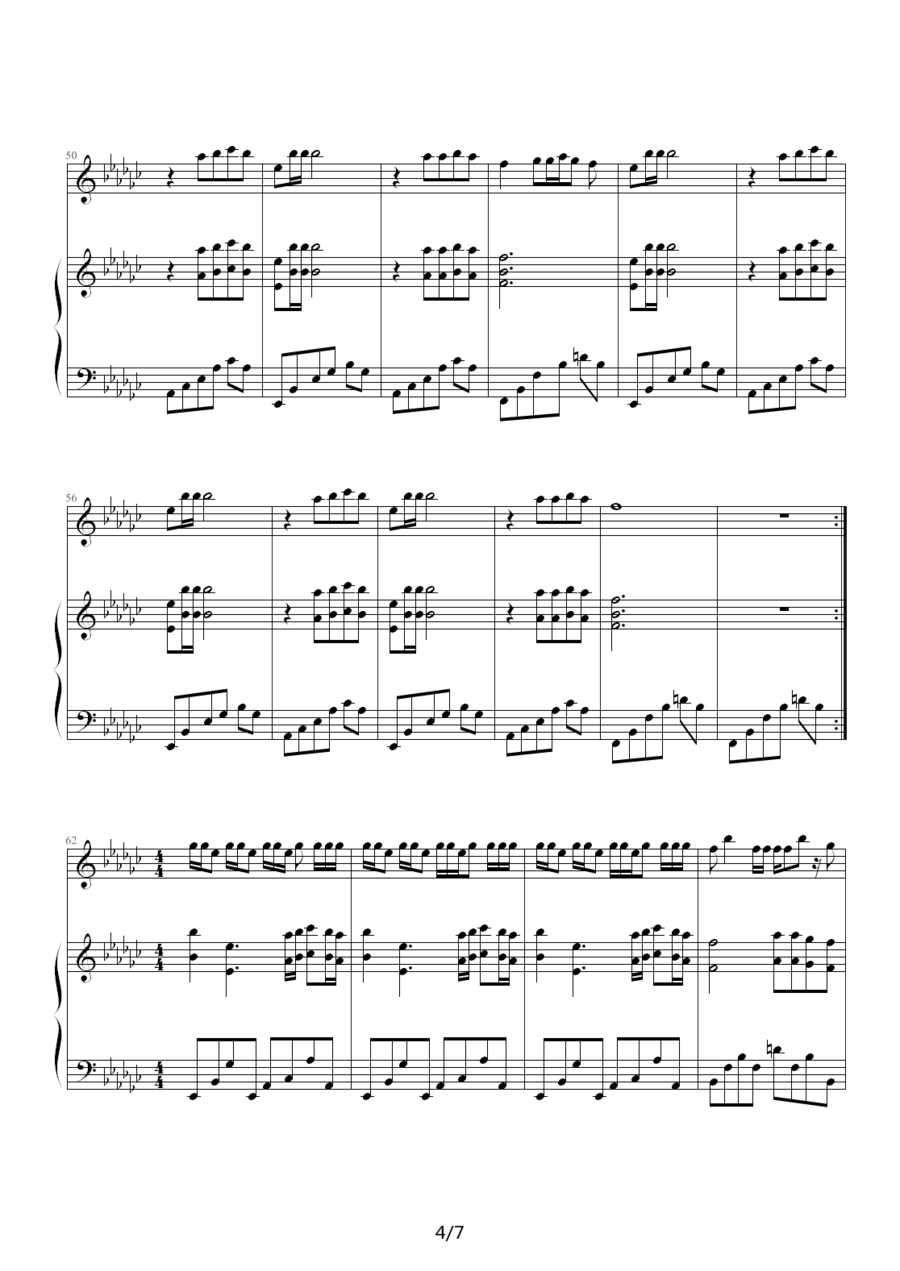 蔡依林演唱《海盗》钢琴谱（第4页）