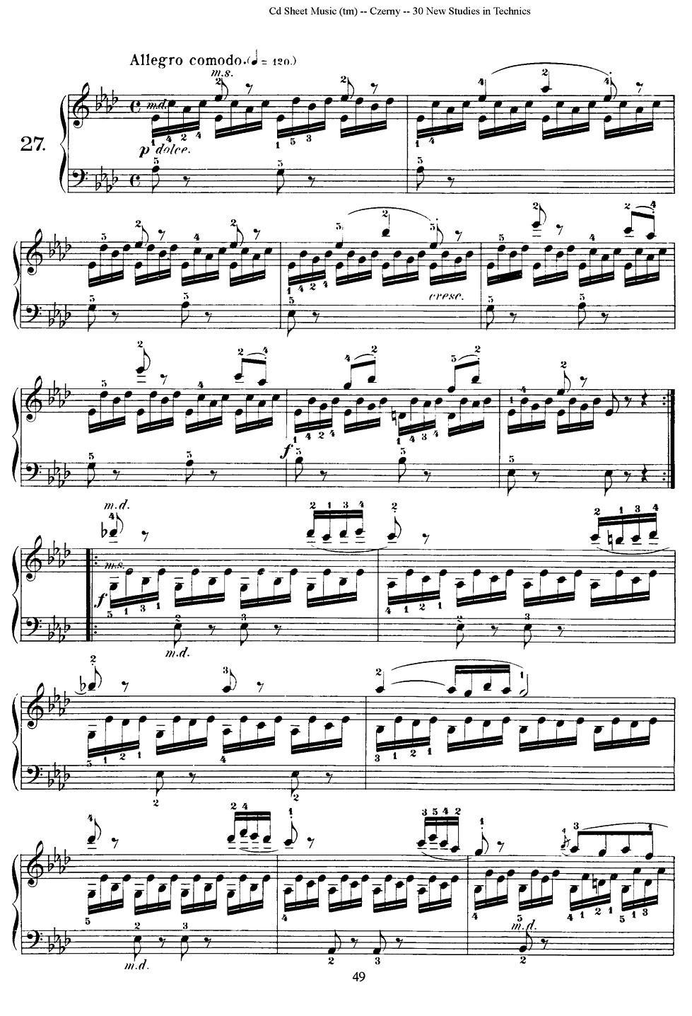 Czerny - 30 New Studies - 27（车尔尼Op849 - 30首练习曲）(1).jpg