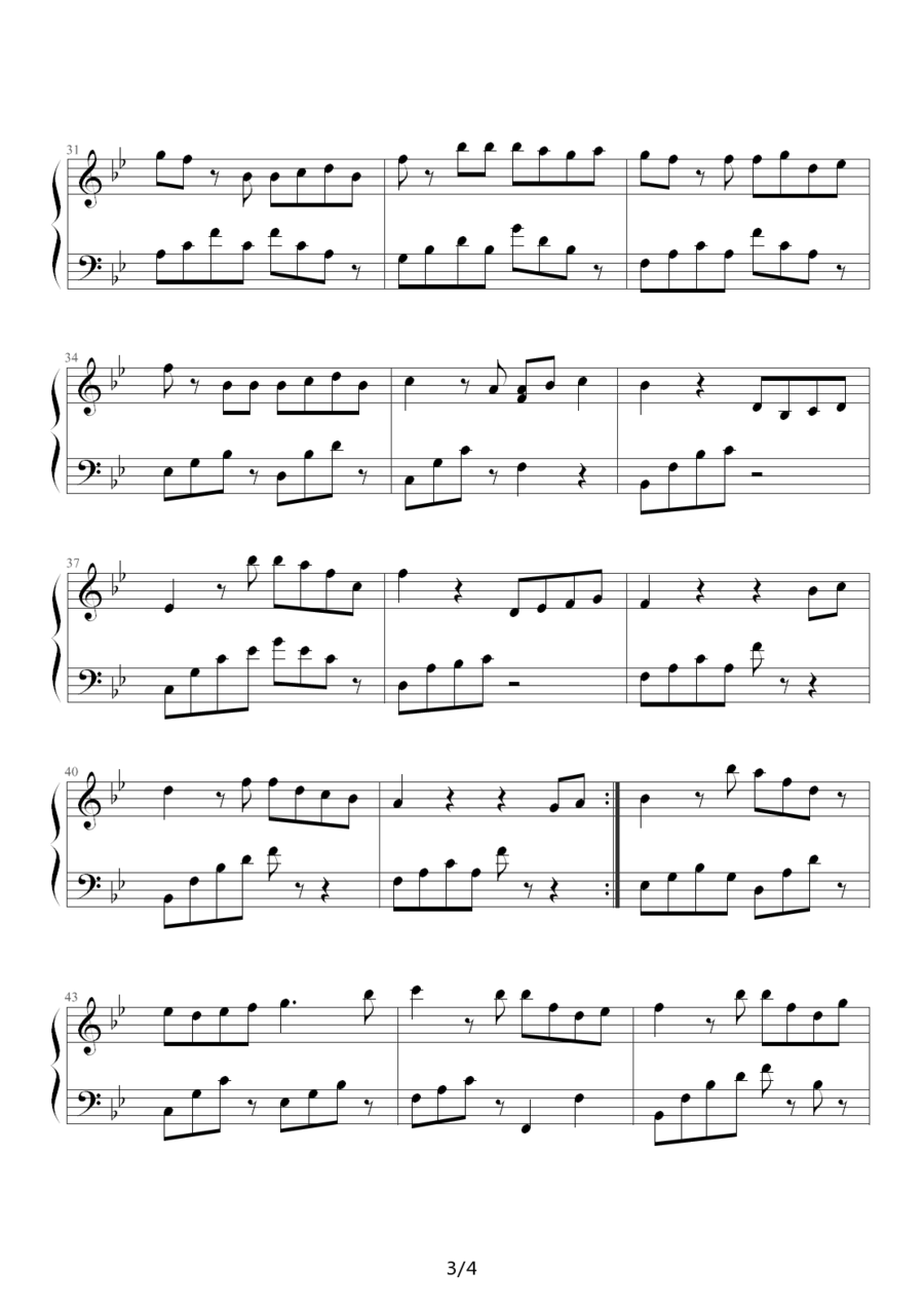 《风筝与风》钢琴谱（第8页）