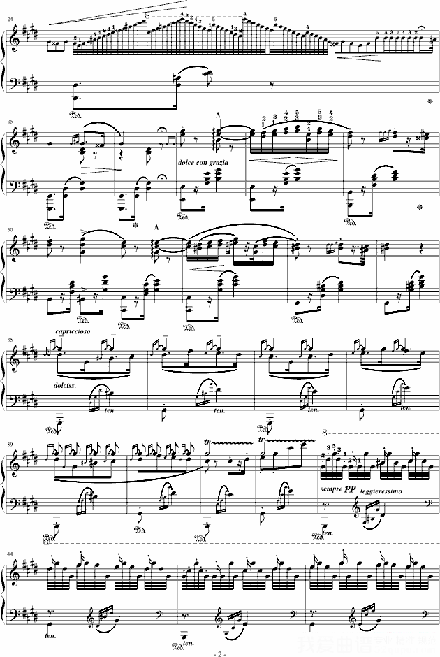 《匈牙利狂想曲第2号》钢琴谱（第2页）