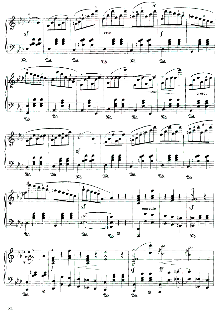 《精灵》钢琴谱（第4页）