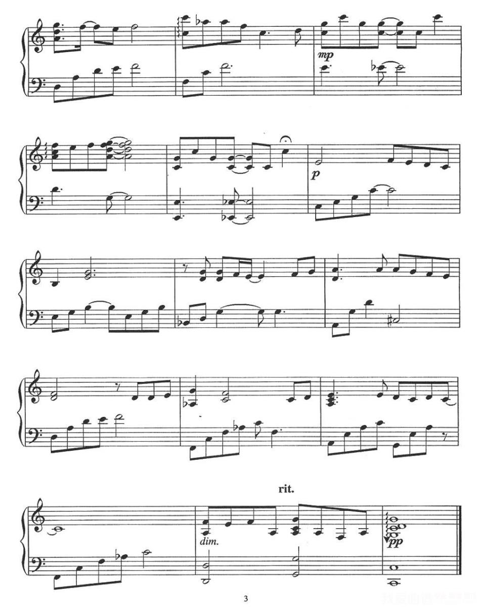 《我有多么的》钢琴谱（第3页）