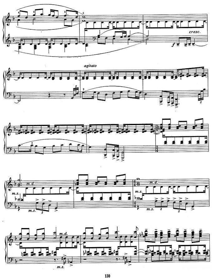 《序曲与舞曲》钢琴谱（第3页）