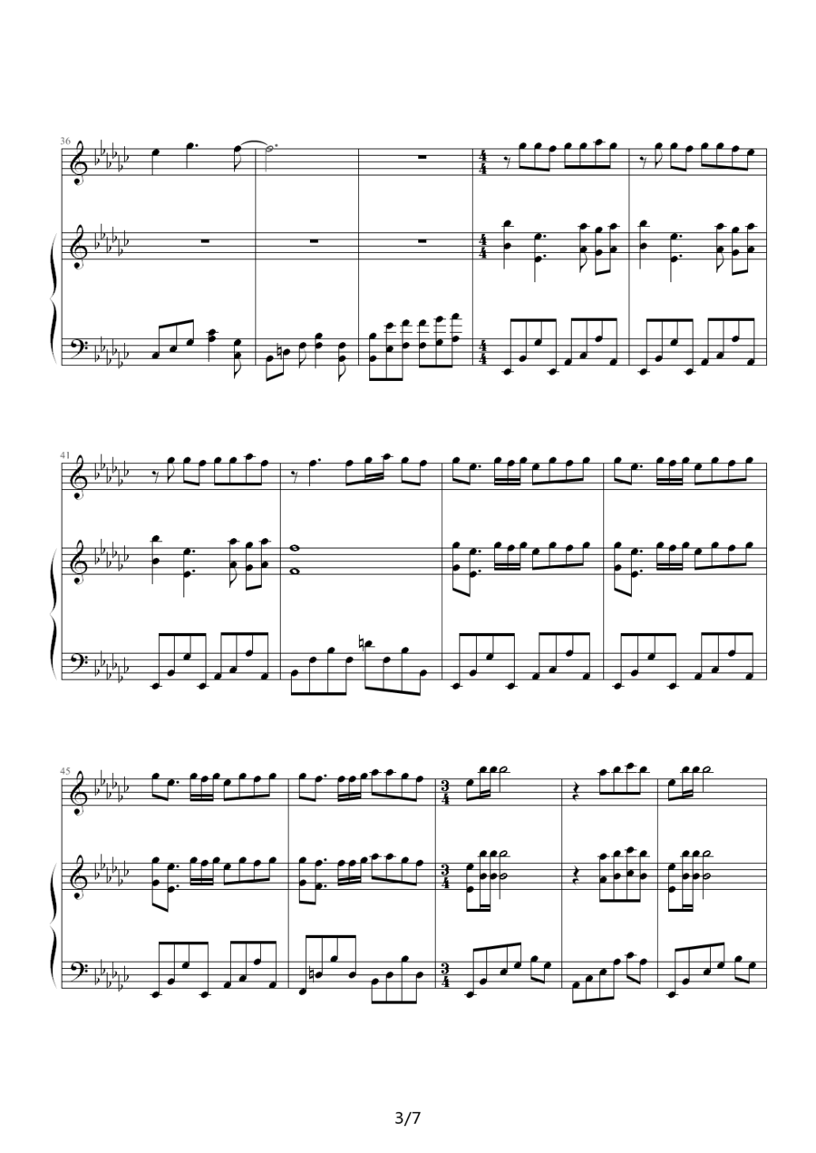 蔡依林演唱《海盗》钢琴谱（第3页）
