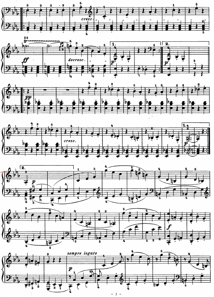 《SONATE》钢琴谱（第5页）