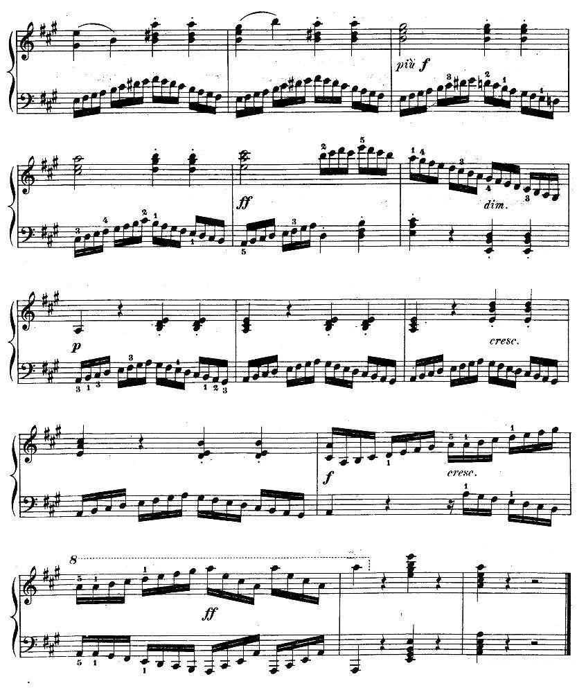 《车尔尼《钢琴手指灵巧初步练习曲》之六》钢琴谱（第2页）