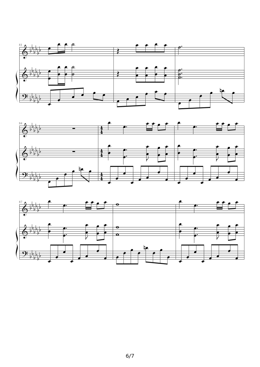 蔡依林演唱《海盗》钢琴谱（第6页）