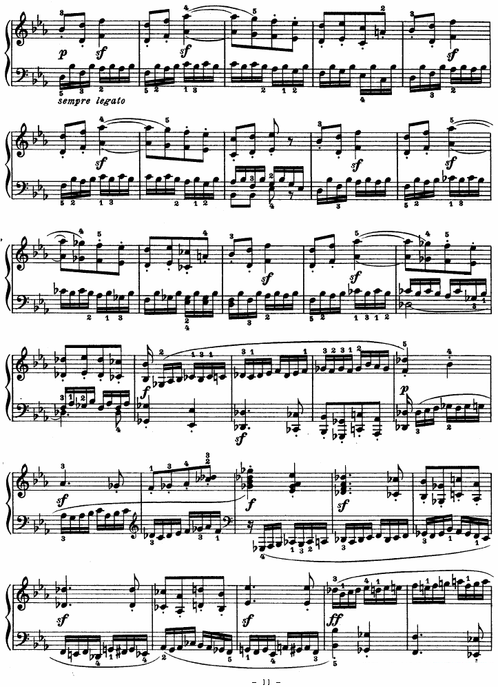 《SONATE》钢琴谱（第11页）