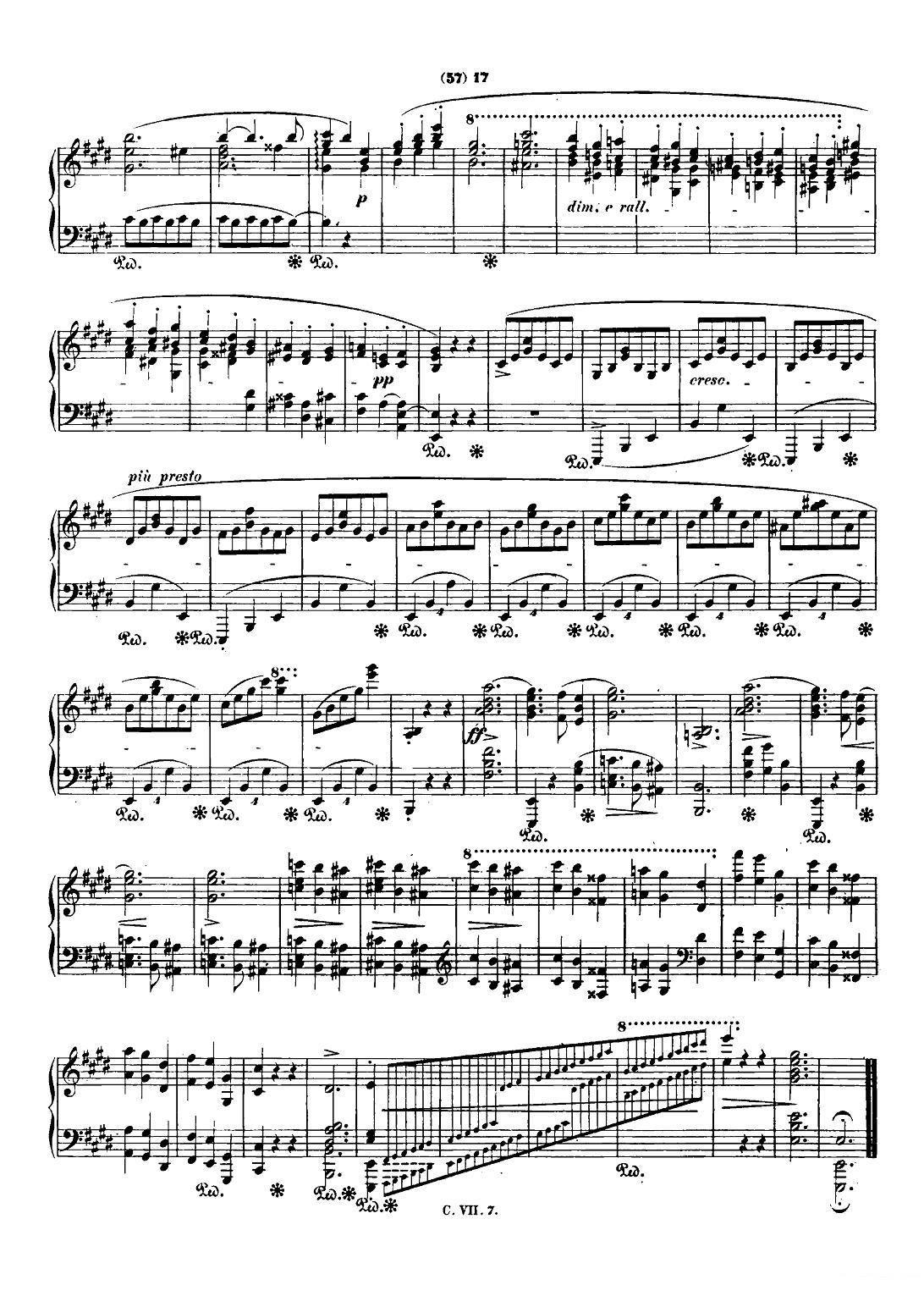 《肖邦 钢琴谐谑曲 Chopin Scherzo》钢琴谱（第16页）